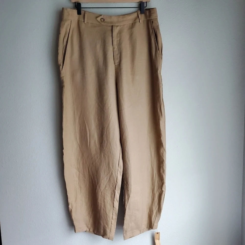 Reformation Fallon Pants in Khaki size 12 NWT